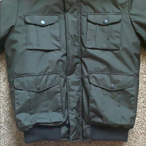 Men’s winter coat dark green - Picture 2 of 7